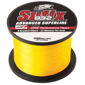 Sufix 832&reg; Advanced Superline&reg; Braid - 10lb - Hi-Vis Yellow - 1200 yds