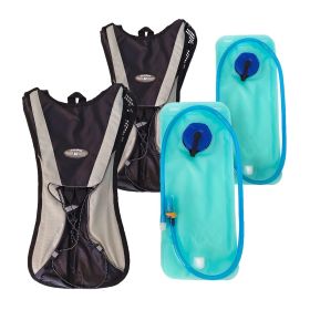 Hydration Backpack with 2L Water Hydration Bladder - 2 Pack