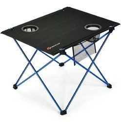 Foldable Camping Table with Cup Holders