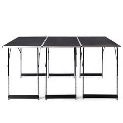 3 pcs Folding Height AdjustablePicnic Table Set