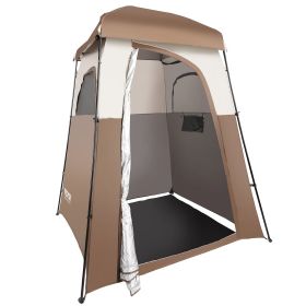 Oversize Outdoor Portable Shower Privacy Tent with Detachable Top, Pockets