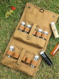 Portable Seasoning Bottle Canvas Bag