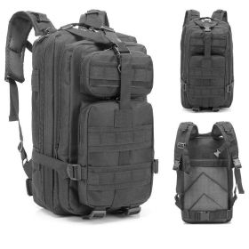 30L Compact Outdoor Backpack (Color: black)