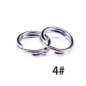 50 Pack Fishing Split Rings (Color: 4)