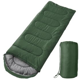 Sleeping Bags for Adults with Carry Bag (Color: Army Green)