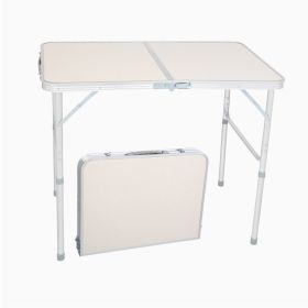 Aluminum Alloy Portable Folding Table (size: 90x60x70cm)