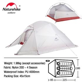 Naturehike Cloud Up Tent (Color: 3 Person Gray-Skirt)