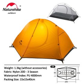 Naturehike Cycling Tent (Color: 1P - 20D - Orange)